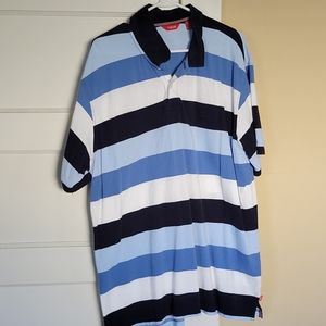 Mens Izod striped polo xxl
